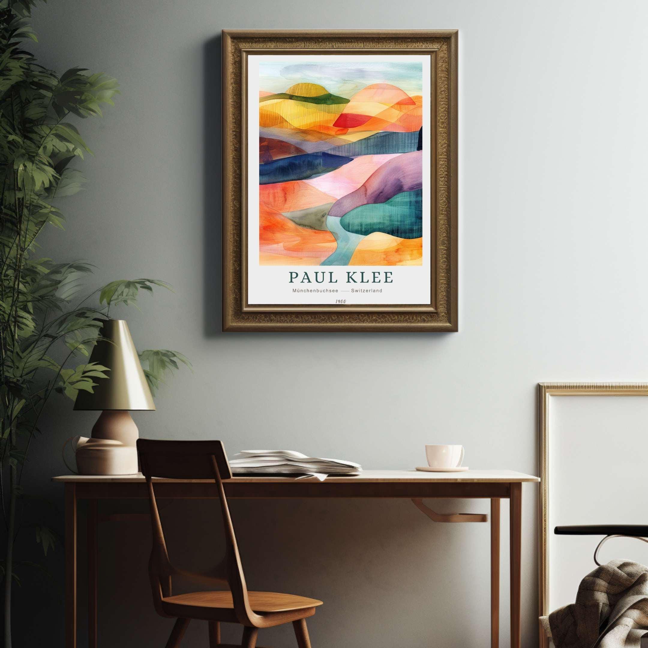 Paul Klee Print, Abstract Modern Art, Bauhaus Poster, Colorful