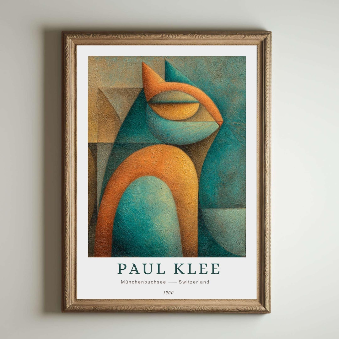 Paul Klee Print, Abstract Modern Art, Bauhaus Poster, Colorful