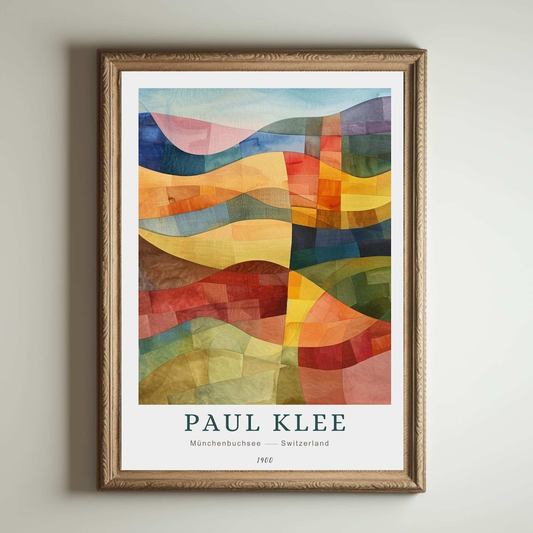 Paul Klee Print, Abstract Modern Art, Bauhaus Poster, Colorful