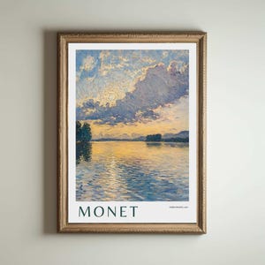 Monet Print, Claude Monet Poster, Claude Monet Painting, Claude Monet, Impressionism Decor, Modern Wall Art, Home Vintage Decor