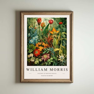 Stampa di William Morris, stampa di Kew Gardens, stampa di Londra, poster di William Morris, arte murale vintage, arte floreale, poster vintage