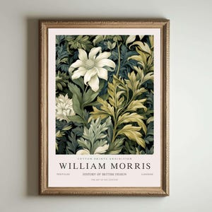 William Morris Druck, Kew Gardens Druck, London Druck, William Morris Poster, Vintage Wandkunst, Blumenkunst, Vintage Poster