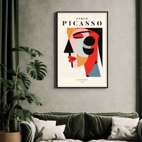 Picasso Art Poster, Picasso Wall Art, Picasso Exhibition Print
