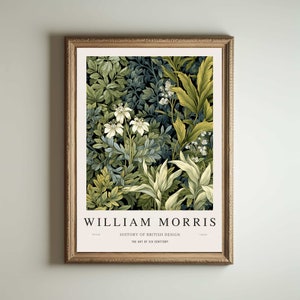 Stampa di William Morris, stampa di Kew Gardens, stampa di Londra, poster di William Morris, arte murale vintage, arte floreale, poster vintage