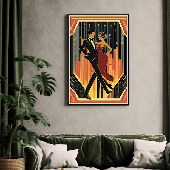 1920s Art Deco Poster, Art Deco Print, Art Deco Wall Art, Art Deco