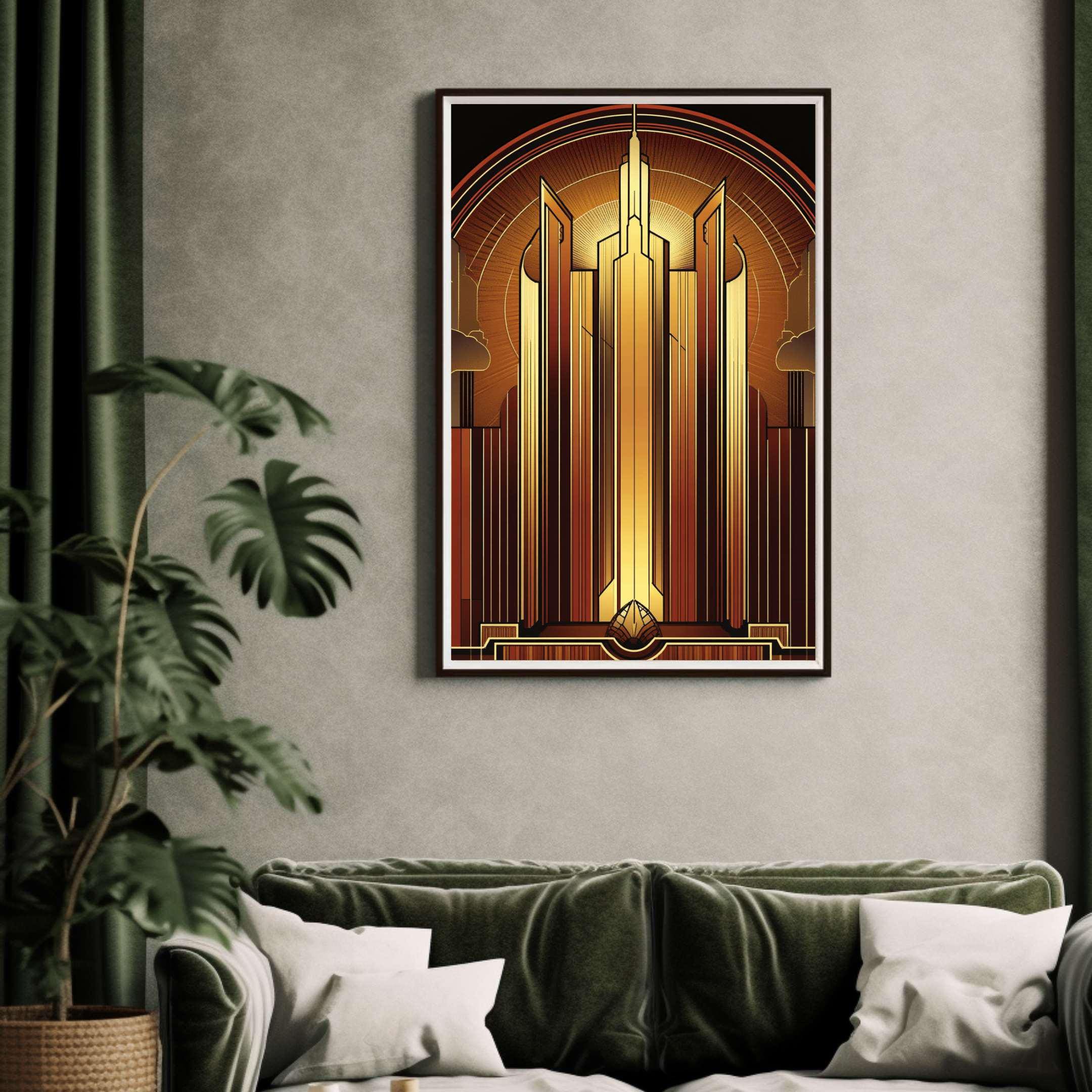 インテリアアート　ART DECO 1920s Art Deco Poster, Art Deco Print, Art Deco Wall Art, Art Deco