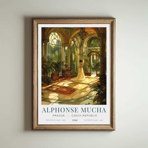 Alphonse Mucha | Alphonse Mucha Poster | Alphonse Mucha Poster | Giclée Matte Art Poster Druck | Jugendstil Print | Plakat im Jugendstil