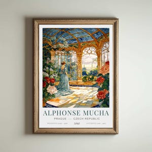 Alphonse Mucha | Alphonse Mucha Poster | Alphonse Mucha Poster | Giclée Matte Art Poster Druck | Jugendstil Print | Plakat im Jugendstil