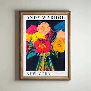 Andy Warhol Poster, Andy Warhol Artwork, Andy Warhol, Pop Art Print, Flower Print, Andy Warhol Art, Andy Warhol Print, Pop Art Print