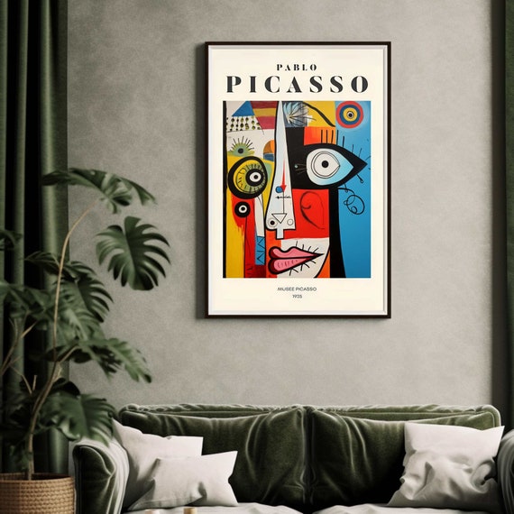 Picasso Art Poster, Picasso Wall Art, Picasso Exhibition Print