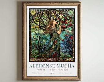 Afonso Mucha | Alphonse Mucha Pôster | Impressão de Alphonse Mucha de <br> Entrega Rápida? Impressão Matte do poster da arte de Giclée de <br> Entrega Rápida? Impressão Art Nouveau | Pôster Art Nouveau