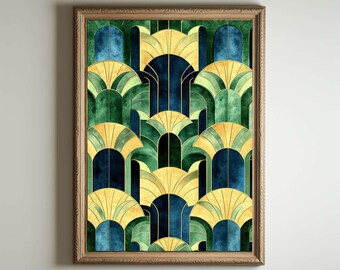1920s Art Deco Poster, Art Deco Print, Art Deco Wall Art, Art Deco Style, Maximalist Art Noveau Decor, Funny Bathroom Deocr