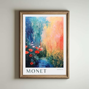 Monet Print, Claude Monet Poster, Claude Monet Painting, Claude Monet, Impressionism Decor, Modern Wall Art, Home Vintage Decor