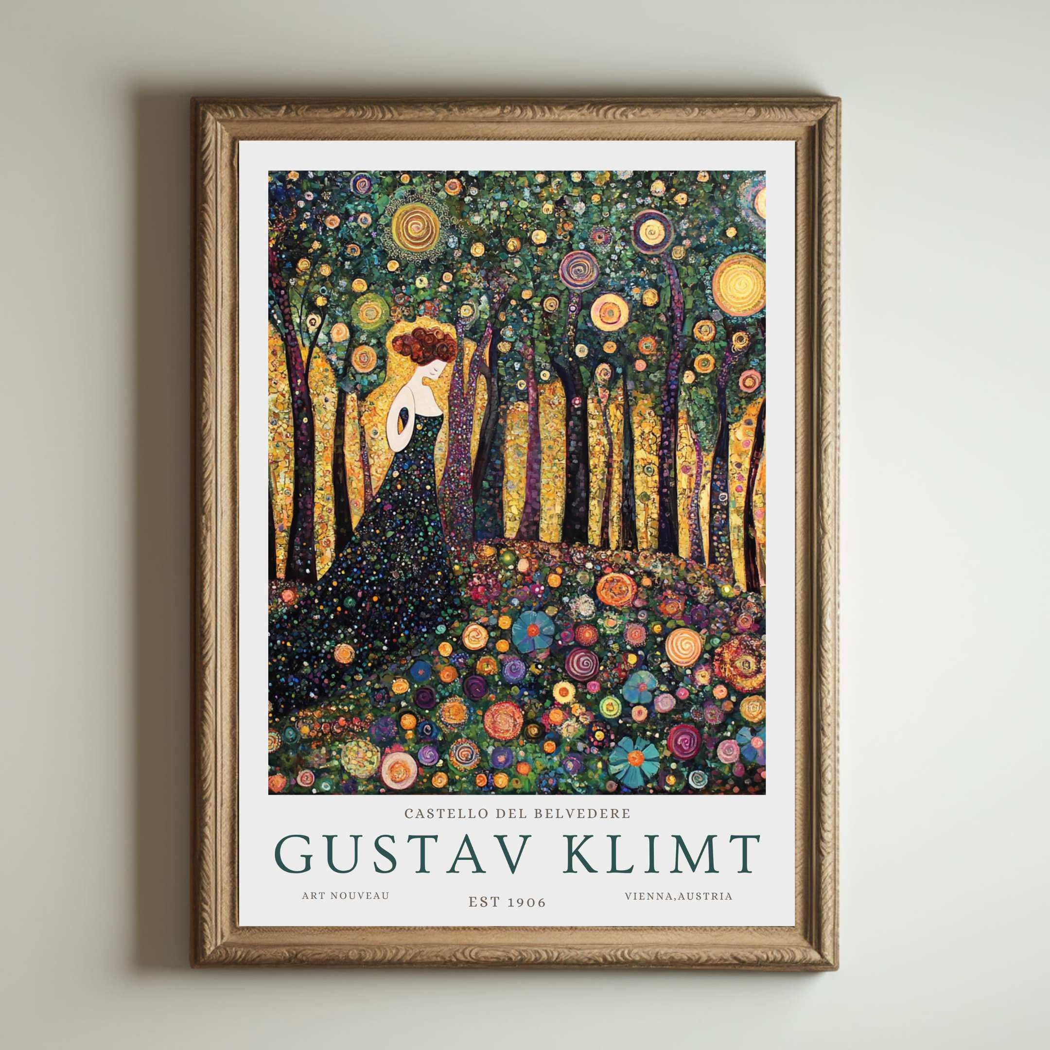 Gustav Klimt Print, Klimt Museum Poster, Gustav Klimt Poster
