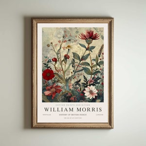 Stampa di William Morris, stampa di Kew Gardens, stampa di Londra, poster di William Morris, arte murale vintage, arte floreale, poster vintage