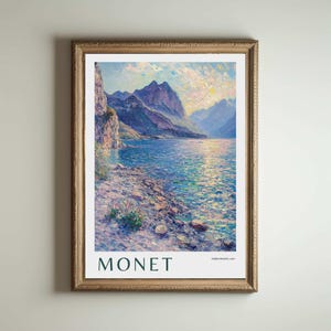 Monet Print, Claude Monet Poster, Claude Monet Painting, Claude Monet, Impressionism Decor, Modern Wall Art, Home Vintage Decor