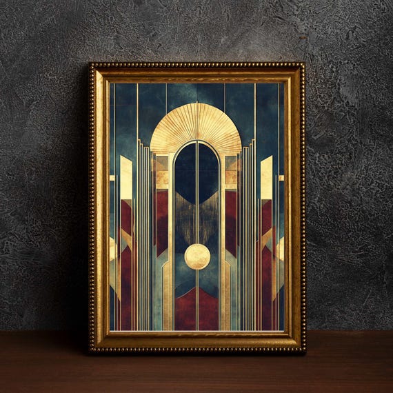 1920s Art Deco Poster, Art Deco Print, Art Deco Wall Art, Art Deco