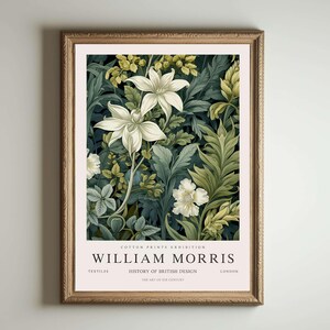 William Morris Druck, Kew Gardens Druck, London Druck, William Morris Poster, Vintage Wandkunst, Blumenkunst, Vintage Poster