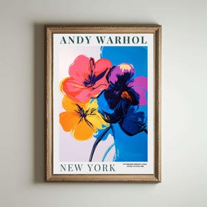 Andy Warhol Poster, Andy Warhol Artwork, Andy Warhol, Pop Art Print, Flower Print, Andy Warhol Art, Andy Warhol Print, Pop Art Print