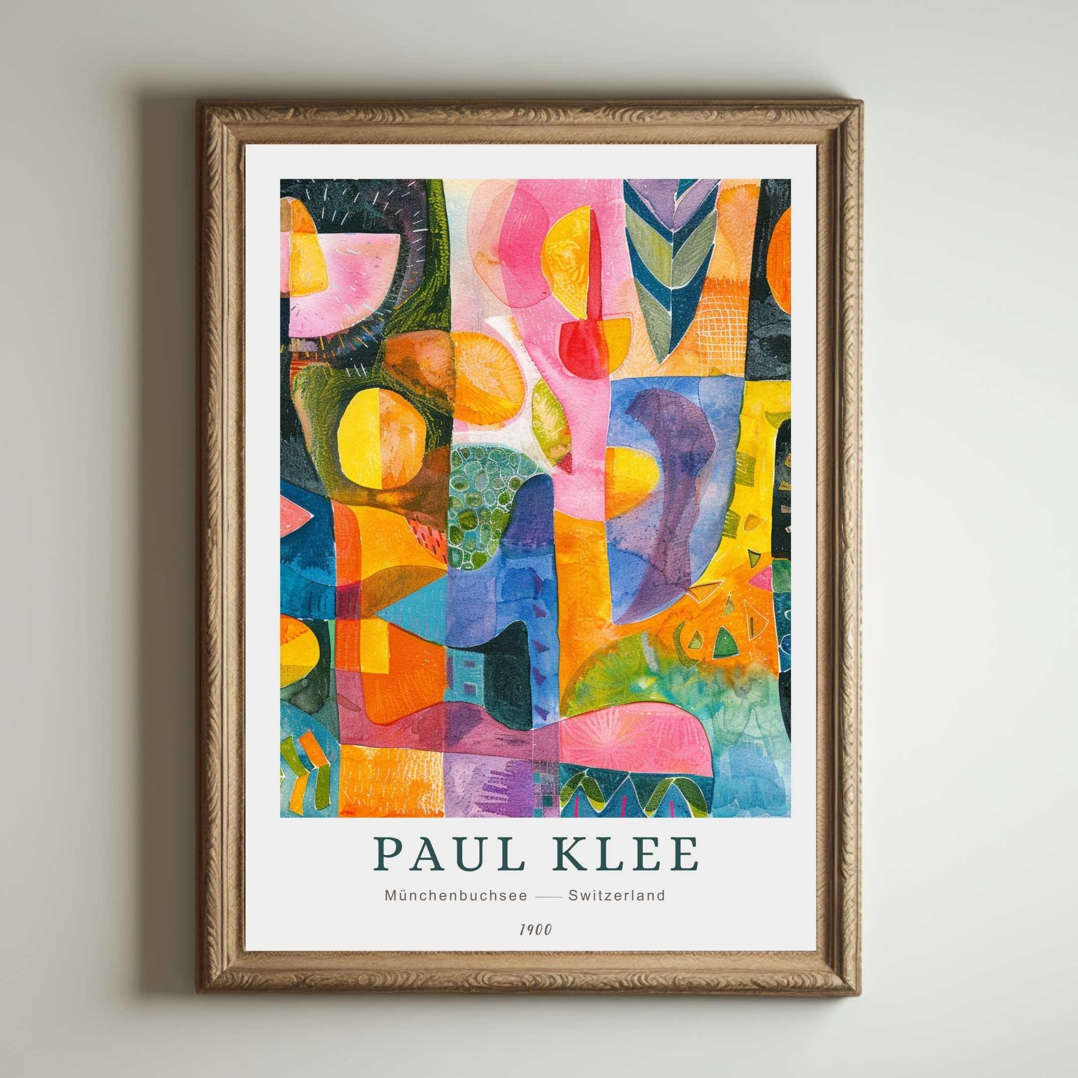 Paul Klee Print, Abstract Modern Art, Bauhaus Poster, Colorful