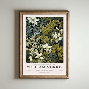 Póster de William Morris, Impresión de los Jardines de Kew, Impresión de Londres, Póster de William Morris, Arte mural vintage, Arte floral, Impresión vintage