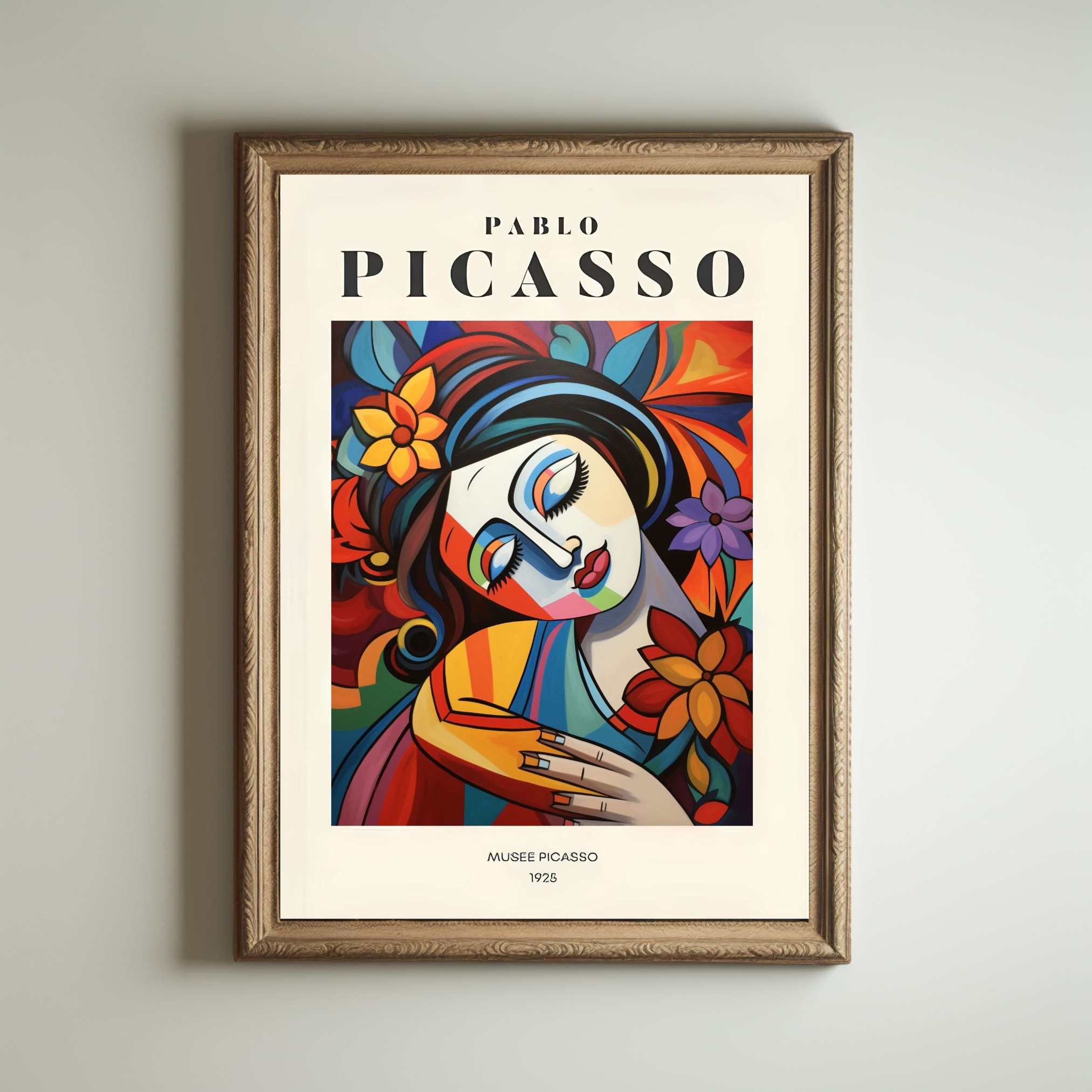 Picasso Art Poster, Picasso Wall Art, Picasso Exhibition Print
