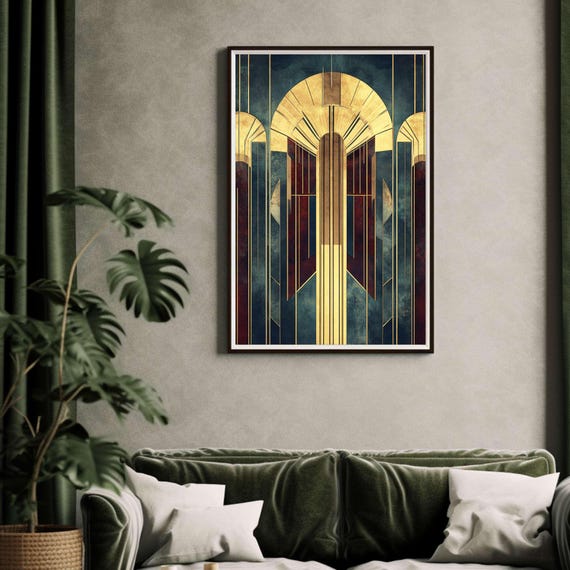 1920s Art Deco Poster, Art Deco Print, Art Deco Wall Art, Art Deco
