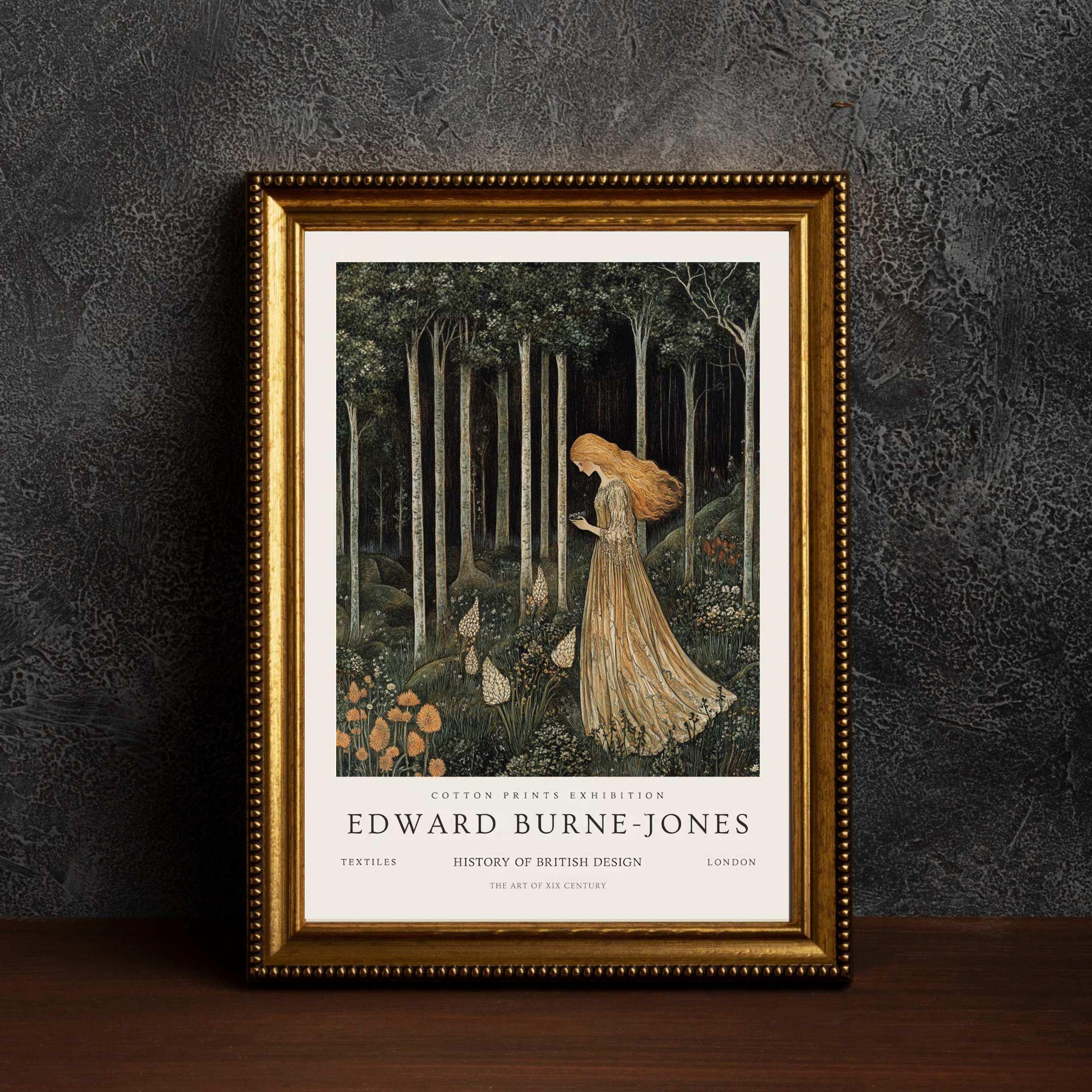 Edward Burne-jones Print: Pre-raphaelite Floral Art Giclee - Etsy