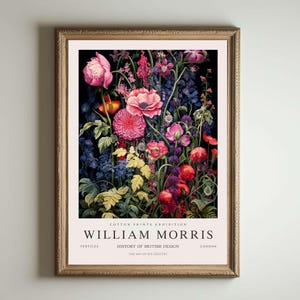 William Morris Druck, Kew Gardens Druck, London Druck, William Morris Poster, Vintage Wandkunst, Blumenkunst, Vintage Poster