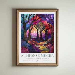 Alphonse Mucha / Cartel de Alphonse Mucha / Impresión de Alphonse Mucha / Giclée Matte Art Poster Print / Impresión Art Nouveau / Cartel Art Noveau