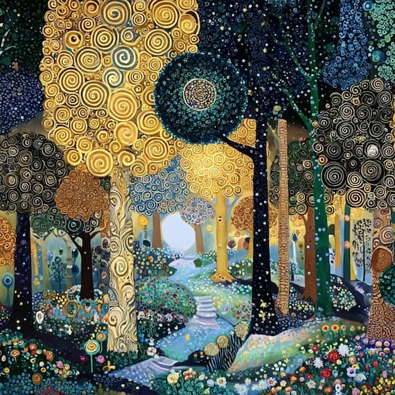 Gustav Klimt Print, Klimt Museum Poster, Gustav Klimt Poster