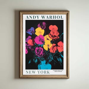 Andy Warhol Poster, Andy Warhol Kunstwerk, Andy Warhol, Pop Art Print, Blumenprint, Andy Warhol Kunst, Andy Warhol Print, Pop Art Print