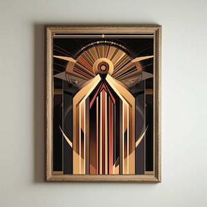 Póster Art Déco de los años 20, impresión Art Déco, arte de pared Art Déco, estilo Art Déco, decoración Art Nouveau maximalista, decoración divertida para el baño