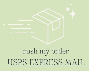 Rush My Order • USPS Priority Mail • 1 Business Day • Shipping Upgrades