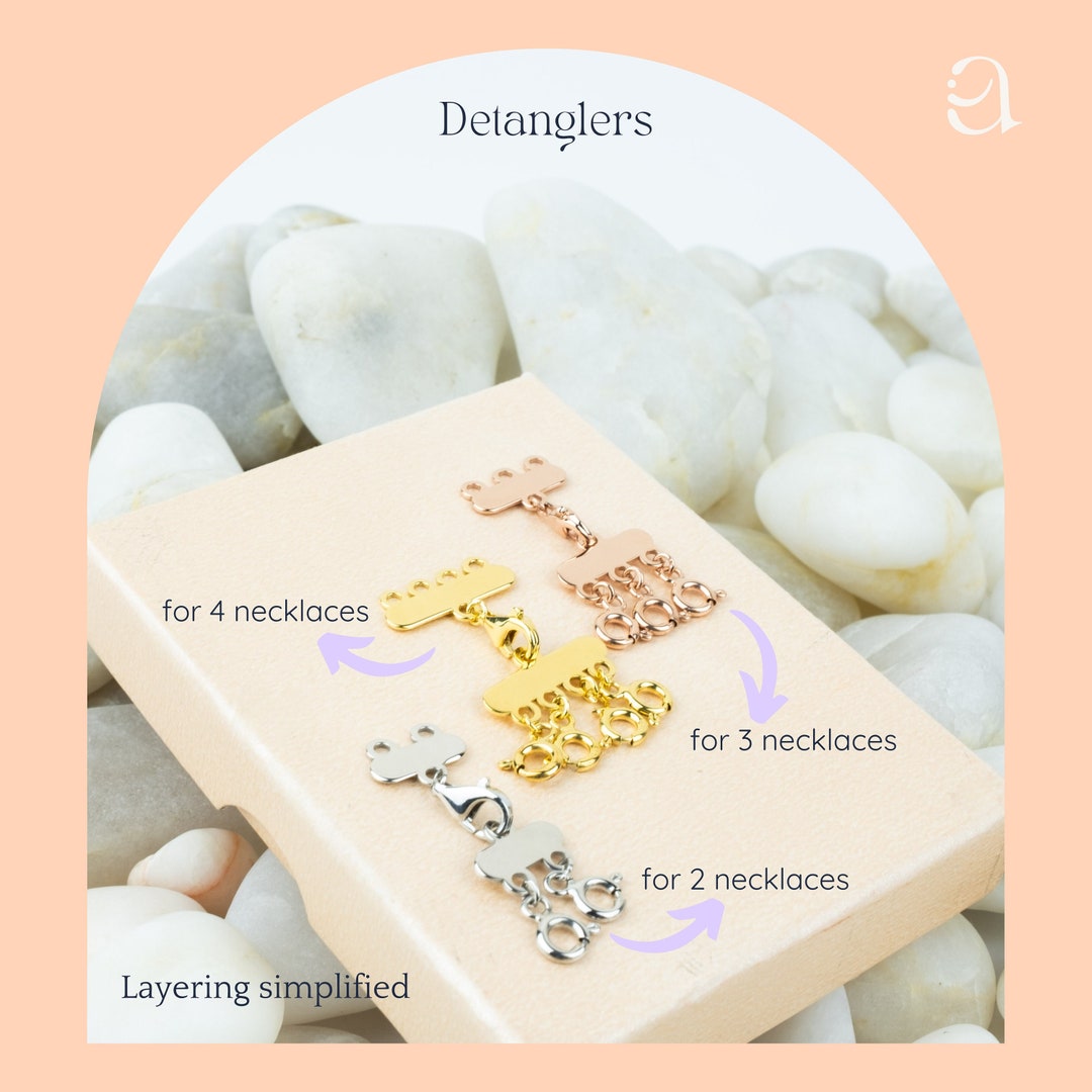 14K Gold Necklace Separator Multi Necklace Spacer Layered Necklace