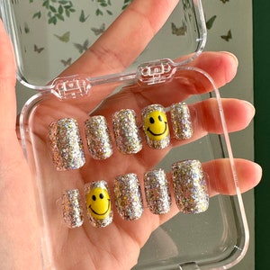 Happy Faces Press on Nails