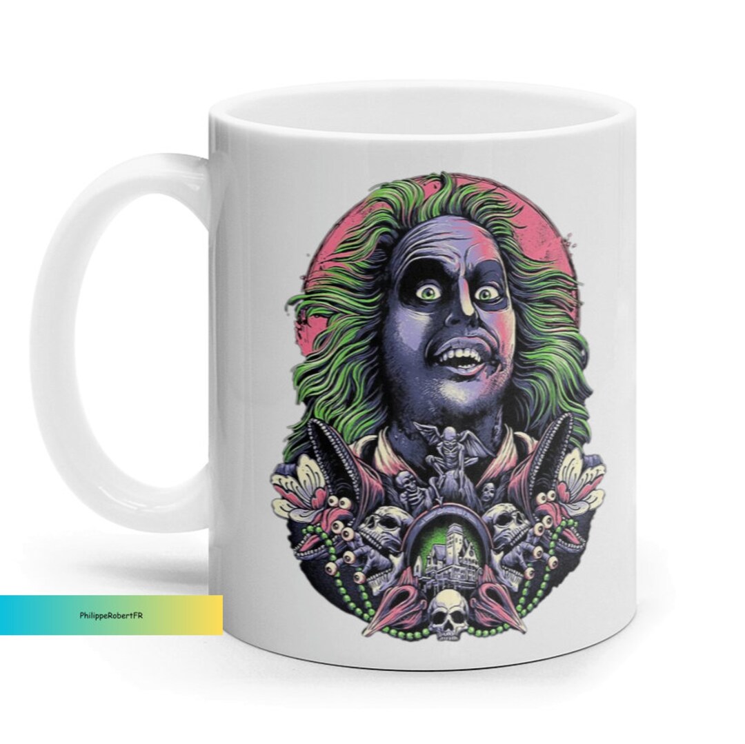 Beetlejuice Mug Beetlejuice Coffee Cup Horror Movie Mug Etsy