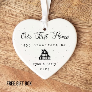 Personalized Our First Home Ornament - New Home Gift