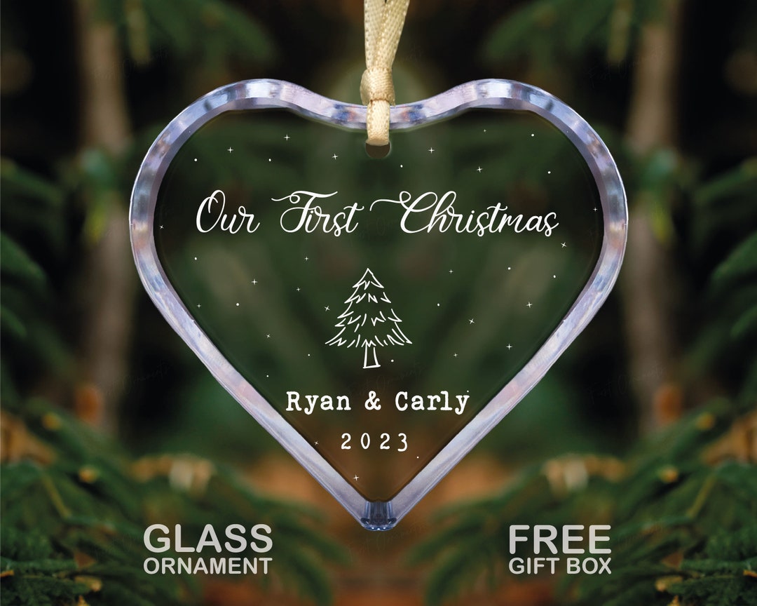 Couple's First Christmas Personalised Ornament
