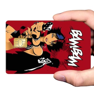 Bam Bam - sticker pour carte bancaire, format US