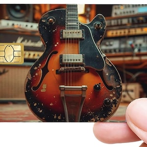 De Gitaar - Bankpas Sticker, US-formaat