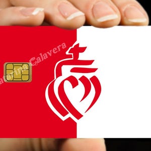 Coeurs Vendéens - sticker pour carte bancaire, 2 formats de carte bancaire disponibles