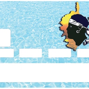 La Mer Corse - sticker pour carte bancaire