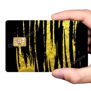 Griffure d'or! - sticker pour carte bancaire, format US