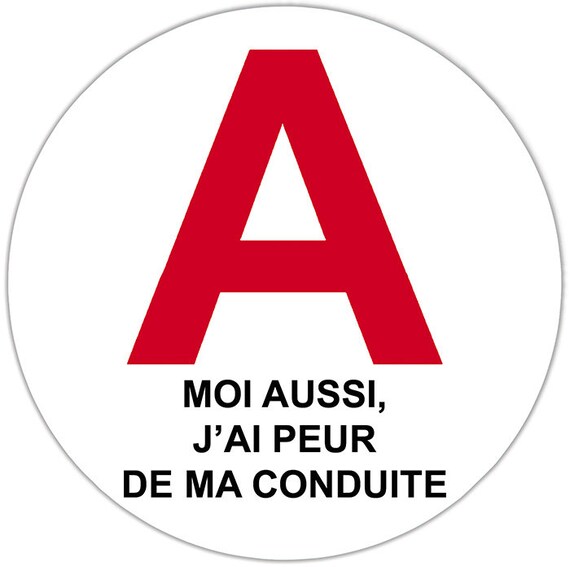 Autocollant Jeune Conducteur Magnétique - Modèle 06 | Disque A Débutant Pour Voiture