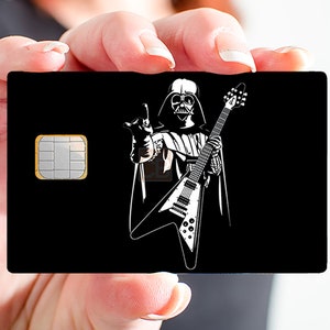 Donkere rockmetal (fanart). Sticker voor bankkaart, 2 bankkaartformaten beschikbaar