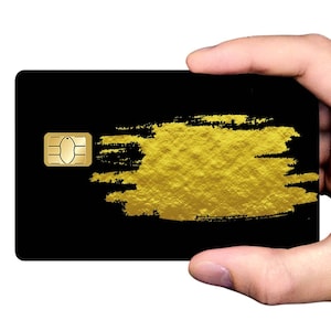 Sous la carte - sticker pour carte bancaire, format US