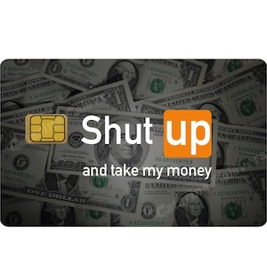 c - sticker pour carte bancaire, format US