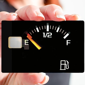 LEGE TANK - sticker voor bankkaart, 2 bankkaartformaten beschikbaar