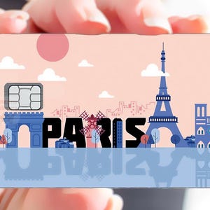 Paris 2024 - sticker pour carte bancaire, format US